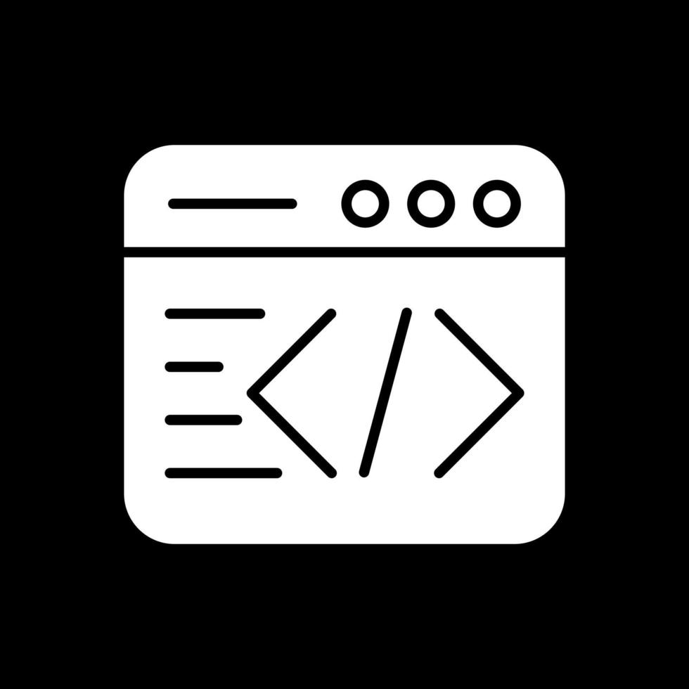 diseño de icono de vector de código