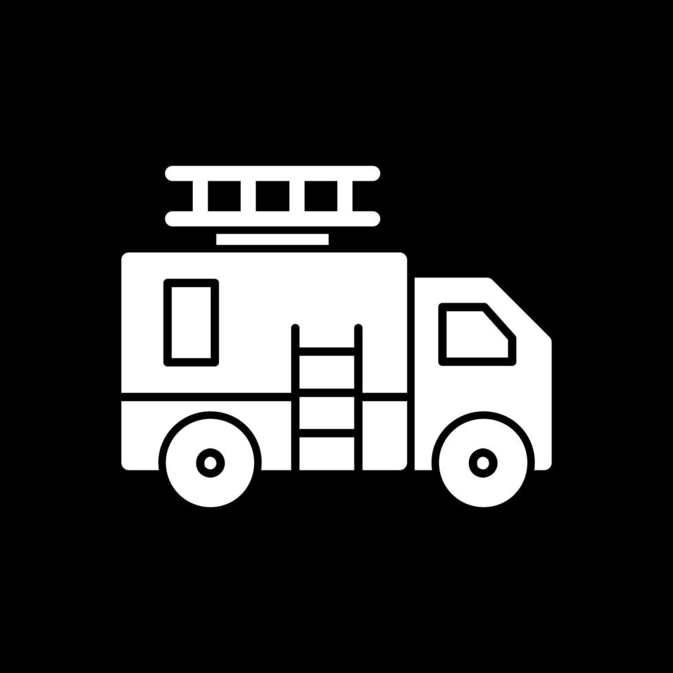 Fire Truck Vector Icon Design