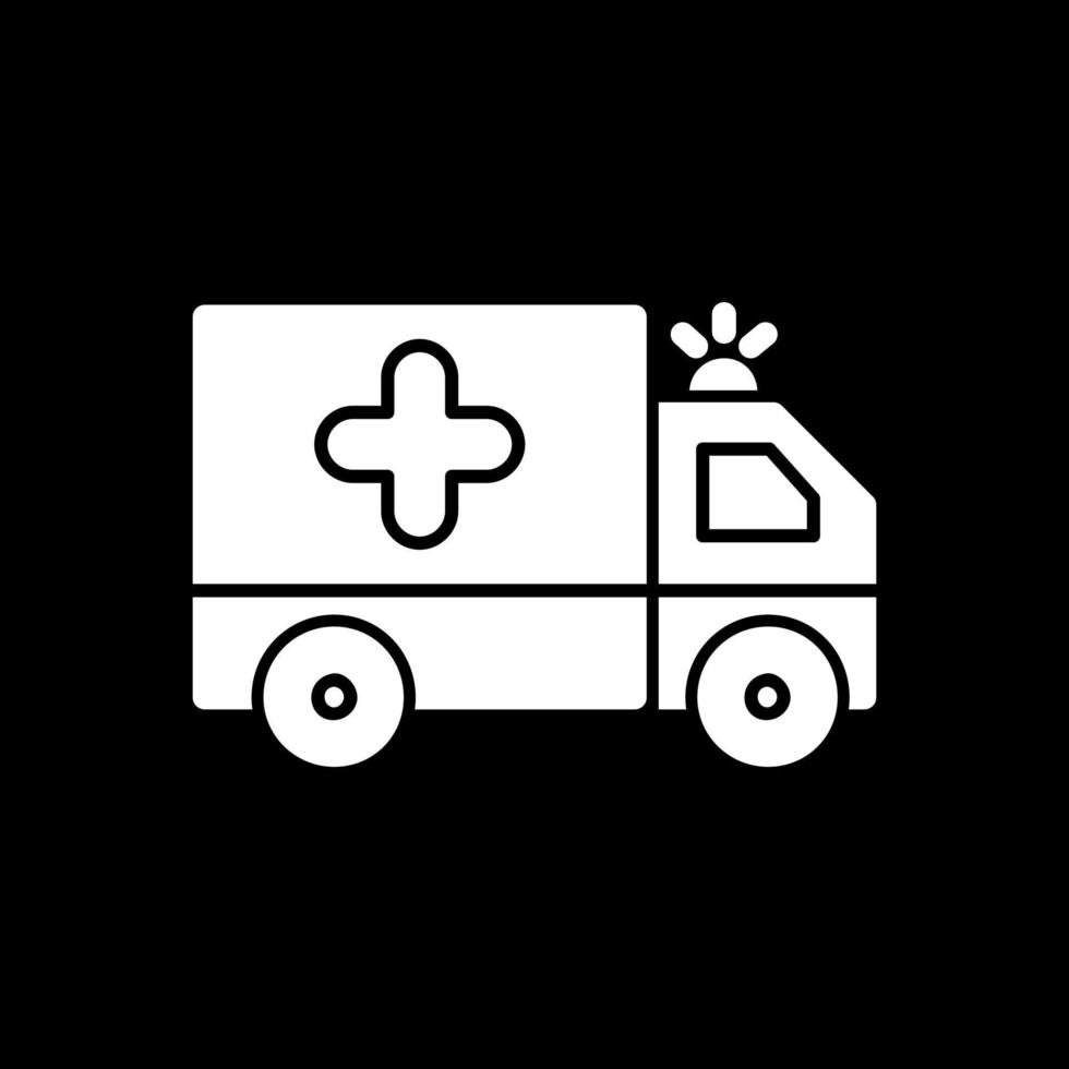 Ambulance Vector Icon Design