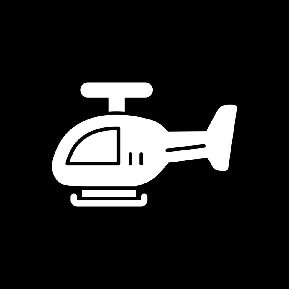 Helicopter Vector Icon Design