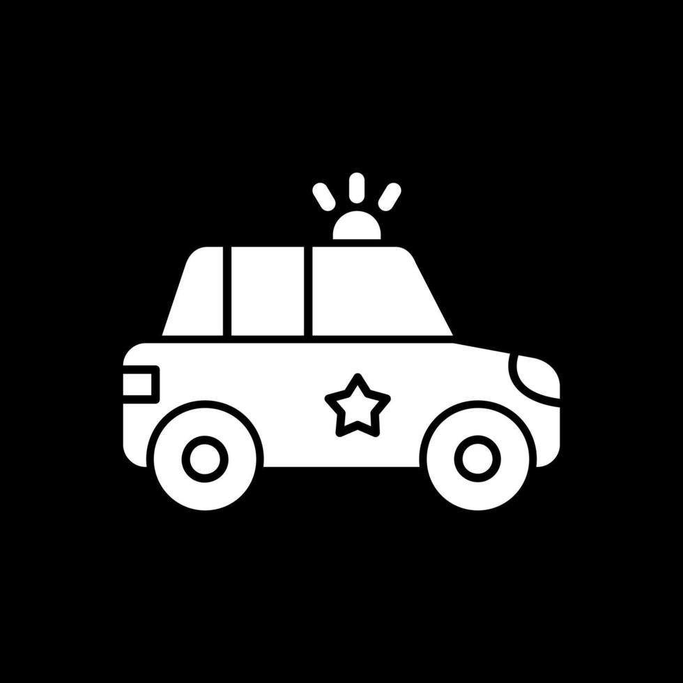 Police Car Vector Icon Design