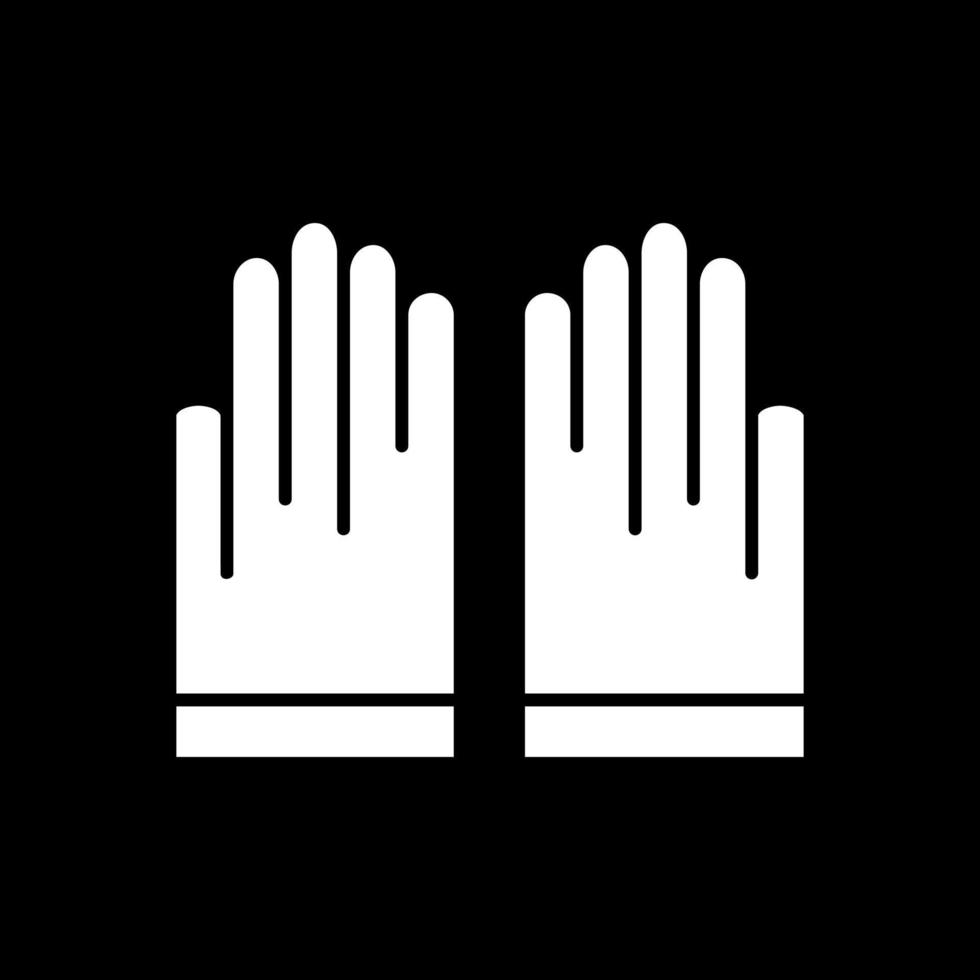 diseño de icono de vector de guantes de mano