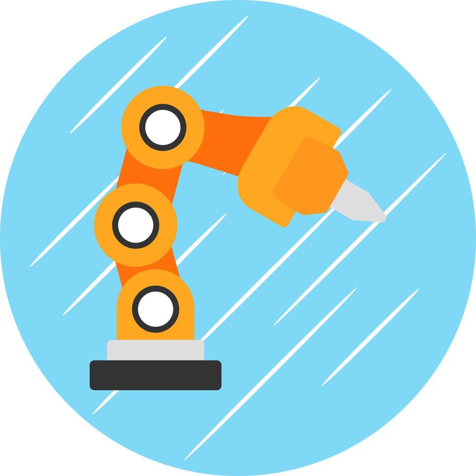 Robotic Arm Vector Icon Design