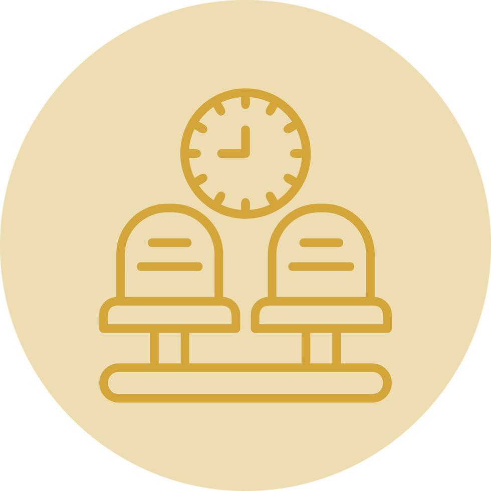 Waiting Room Vector Icon Design