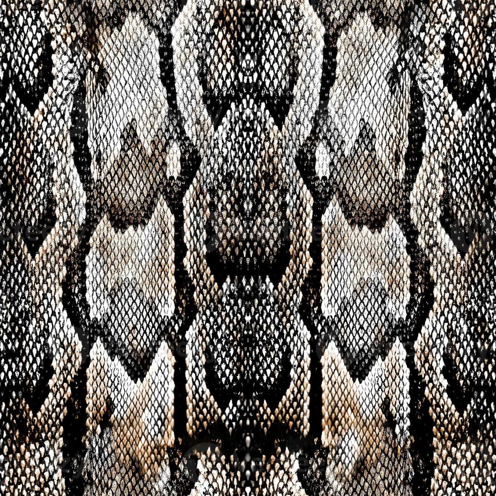 Seamless snake skin, snake texture. photo