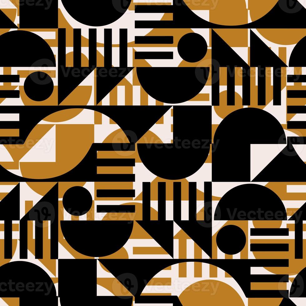 Seamless illustration geometric ornament pattern. photo