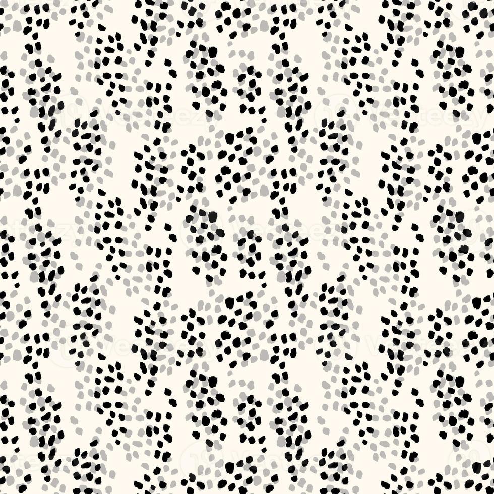 Seamless hand draw polka dots pattern. photo