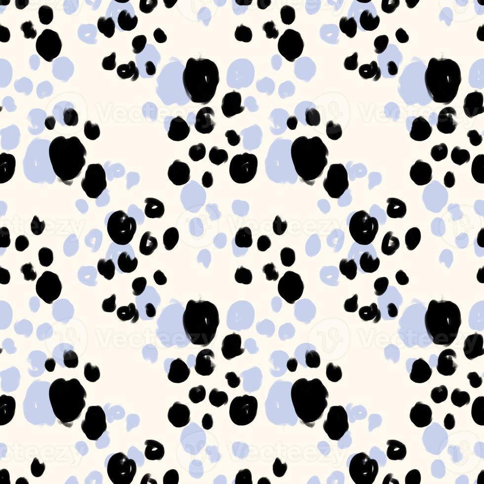 Seamless hand draw polka dots pattern. photo