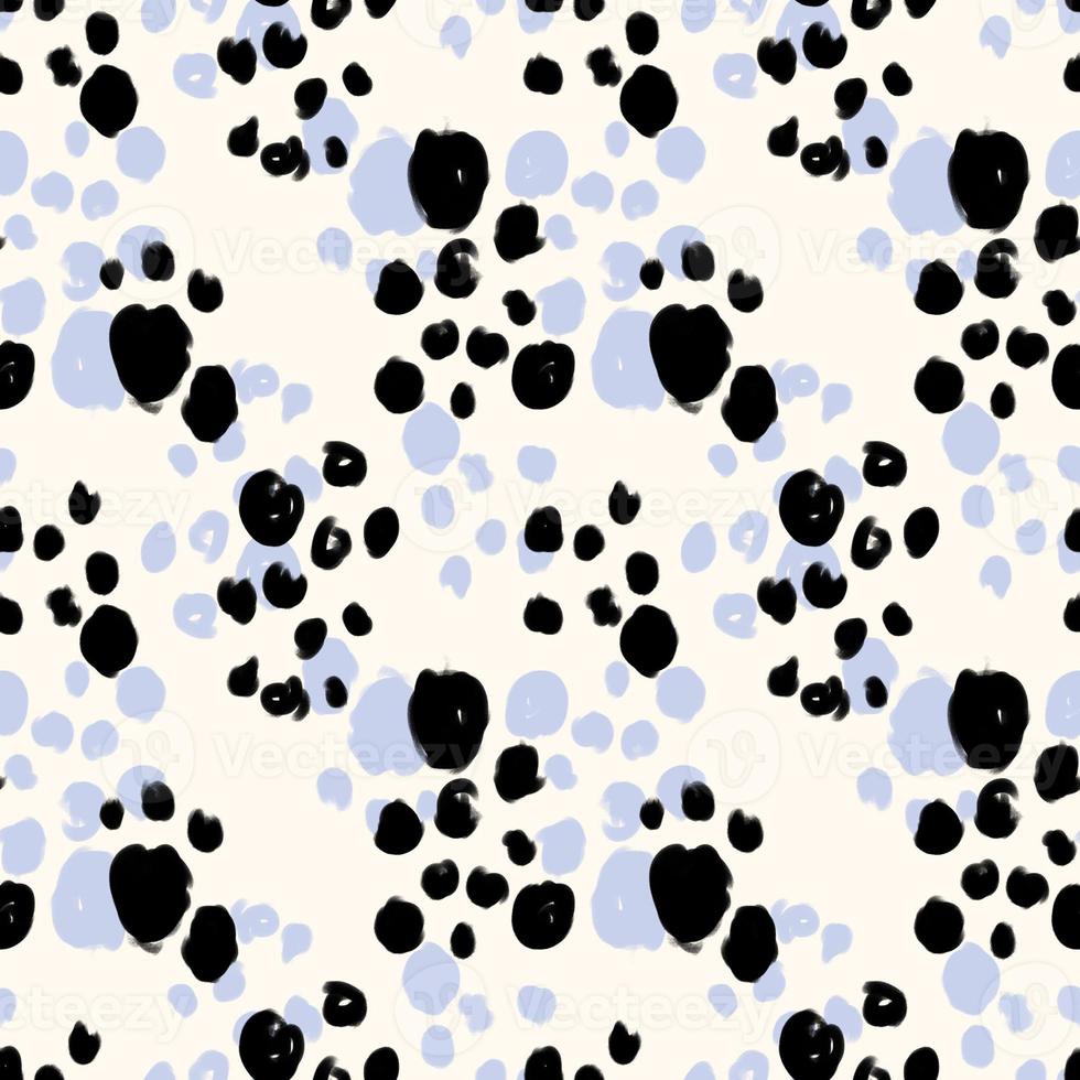 Seamless hand draw polka dots pattern. photo