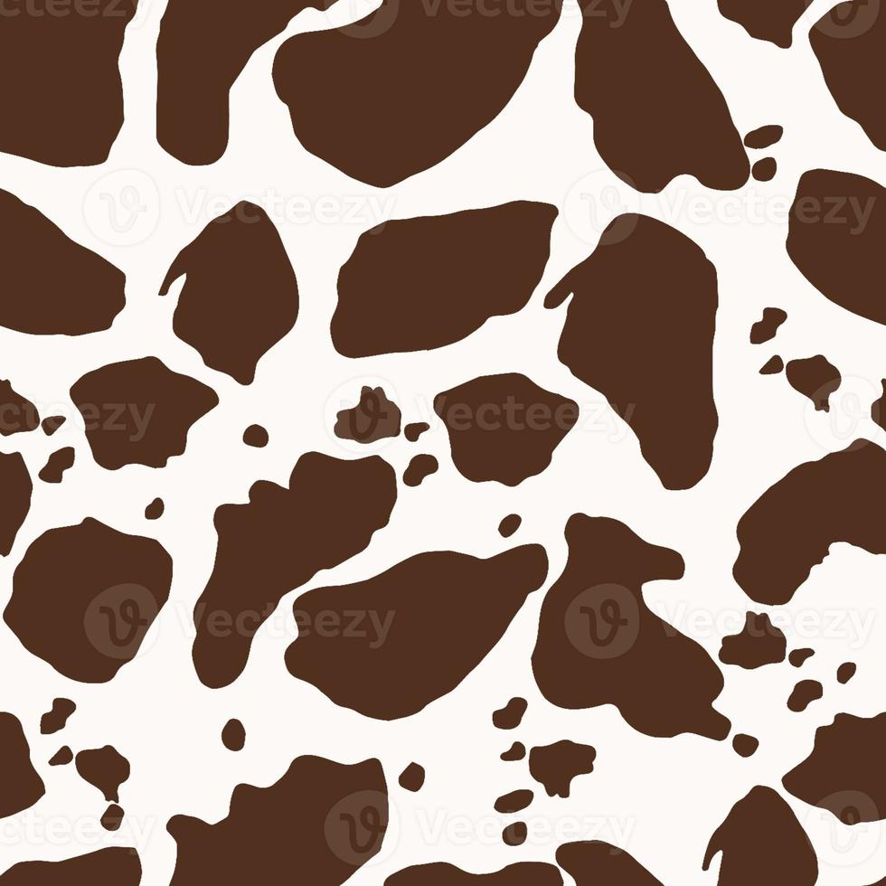 Seamless illustration cow pattern. photo