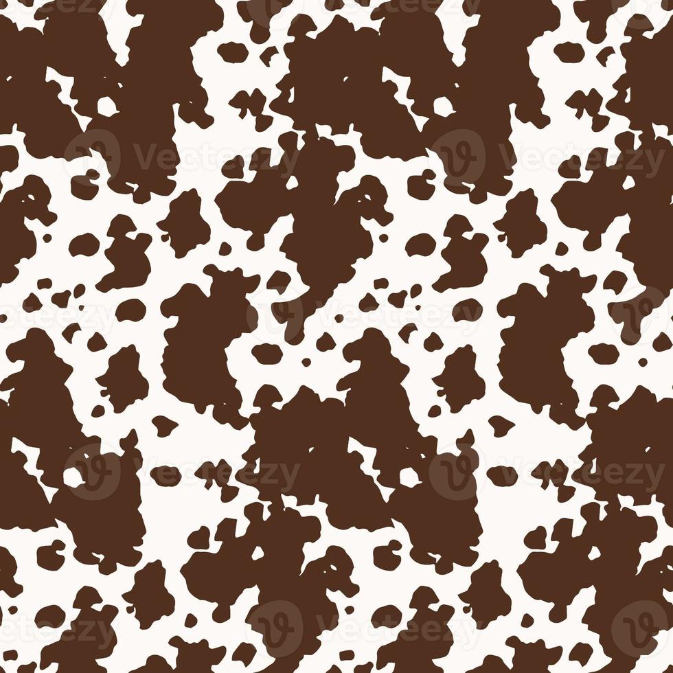 Seamless illustration cow pattern. photo
