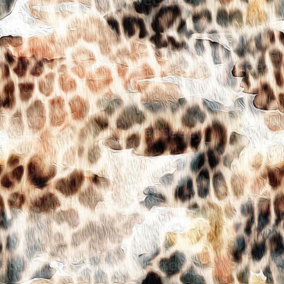 sin costura resumen vistoso leopardo patrón, acuarela efecto leopardo piel. foto