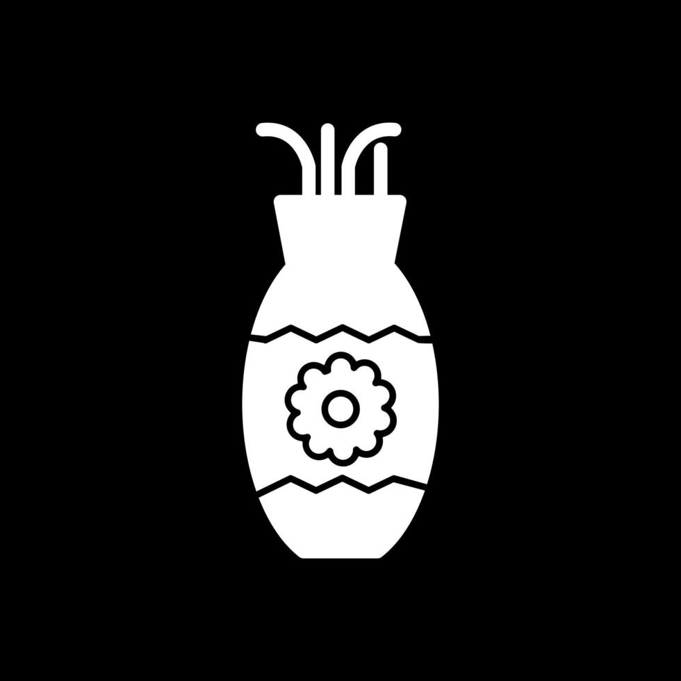 diseño de icono de vector de florero