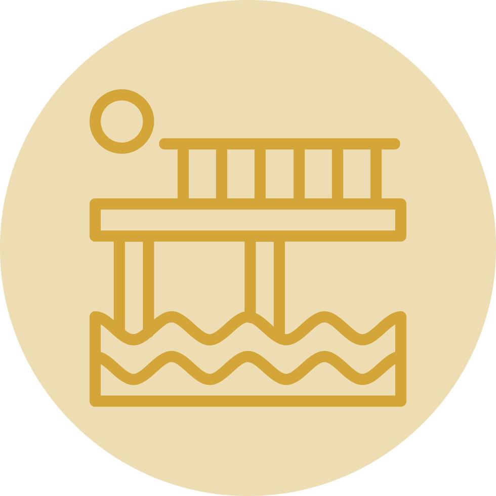 diseño de icono de vector de muelle