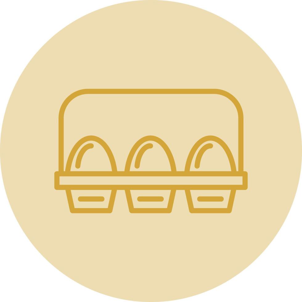 Egg Carton Vector Icon Design