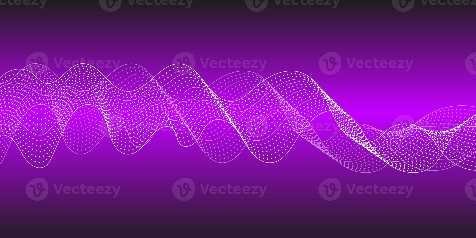Abstract digital music background. equalizer banner for music waves with sound grid. blockchain technology background. cryptocurrency fintech block chain network and programming concept. wave line. photo
