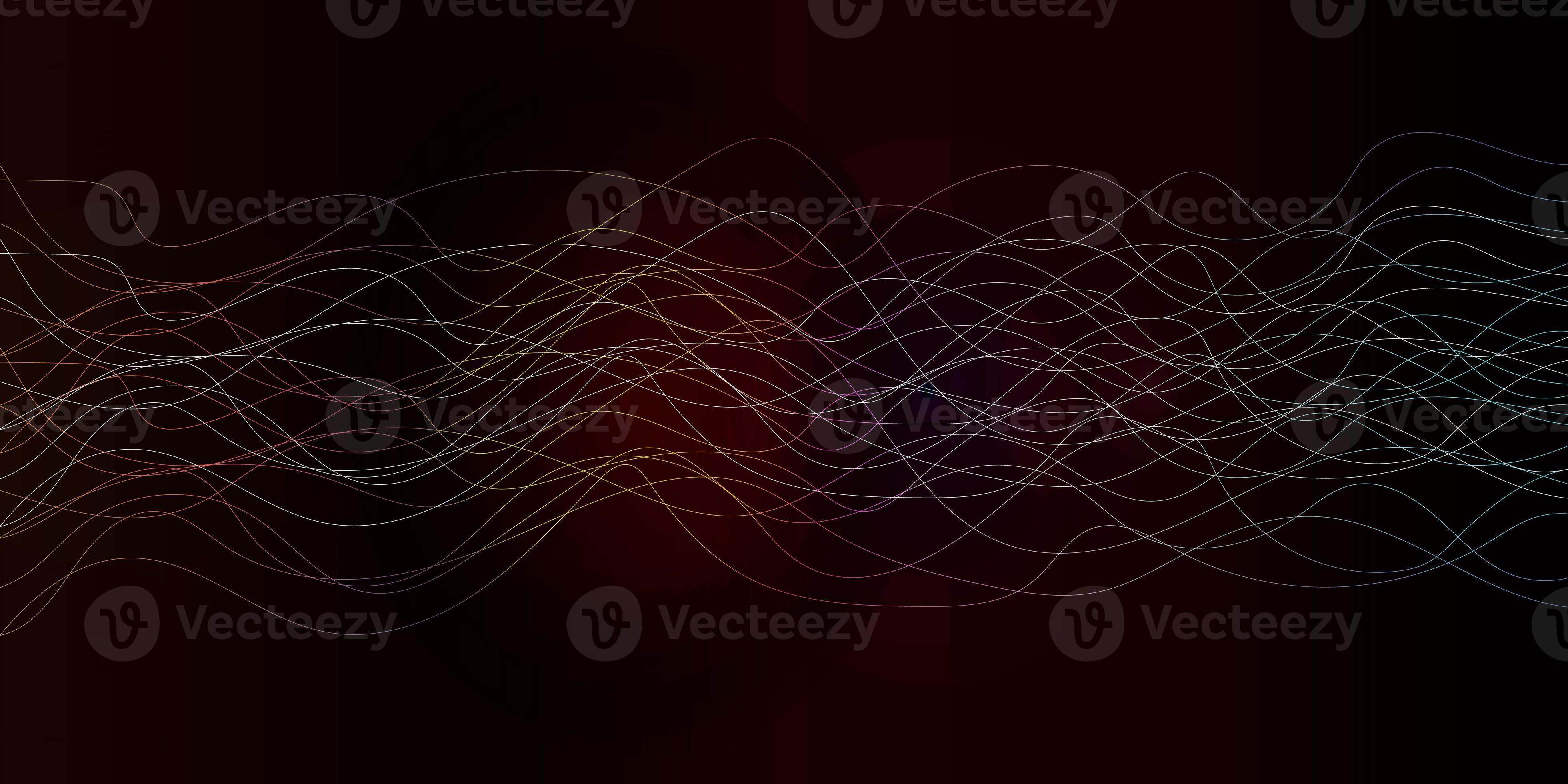 Colorful geometric wave curved lines background. Beautiful wireframe