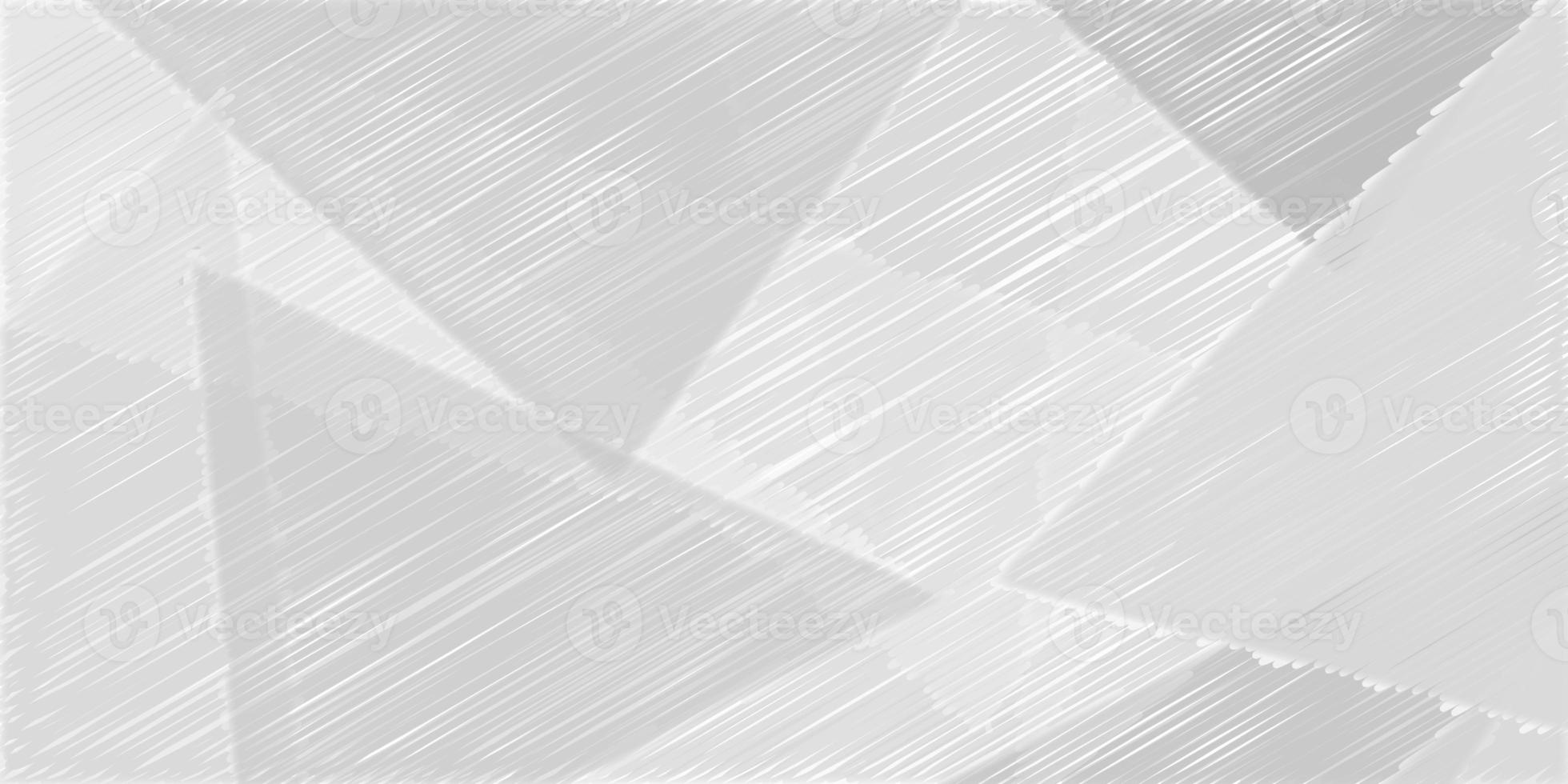 Abstract gray white background with white triangle in random pattern. Scatter falling gray triangle scratch line. photo