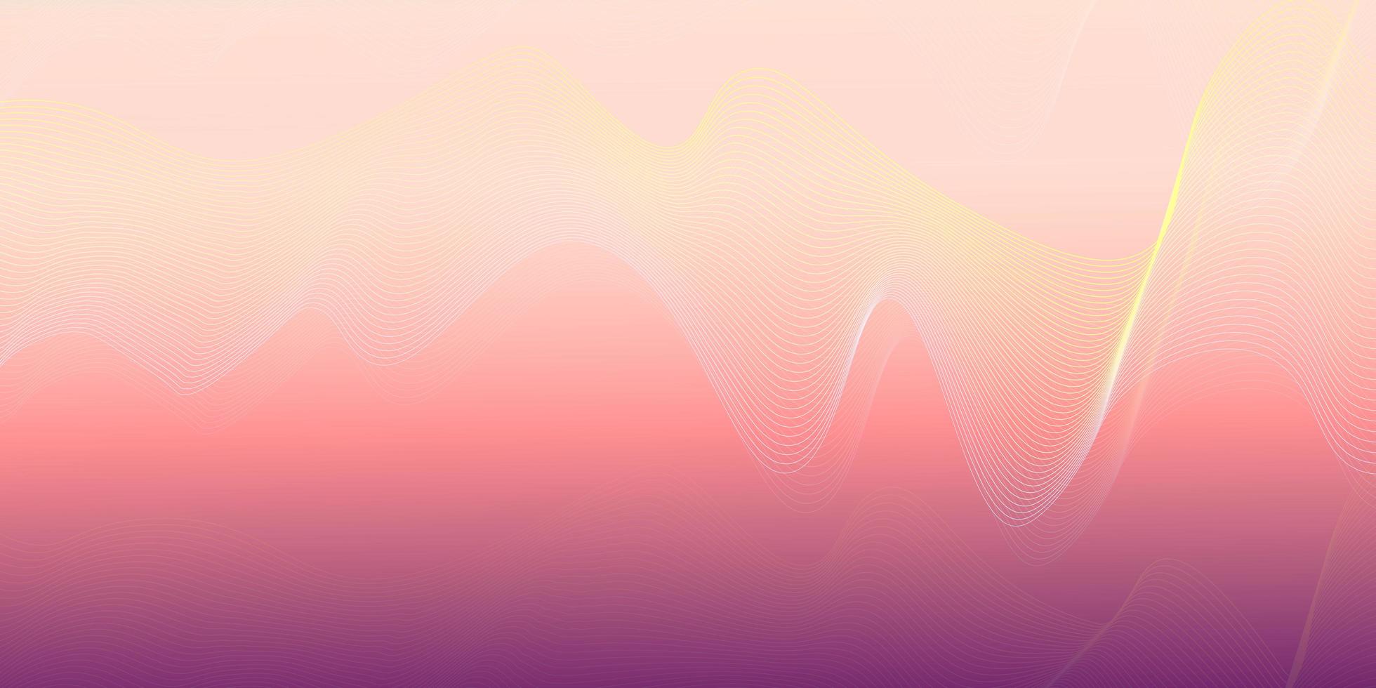 Colorful geometric wave curved lines background. Beautiful wireframe mesh element. Glowing Futuristic technology concept. Flowing wave lines isolated on gradient background. photo