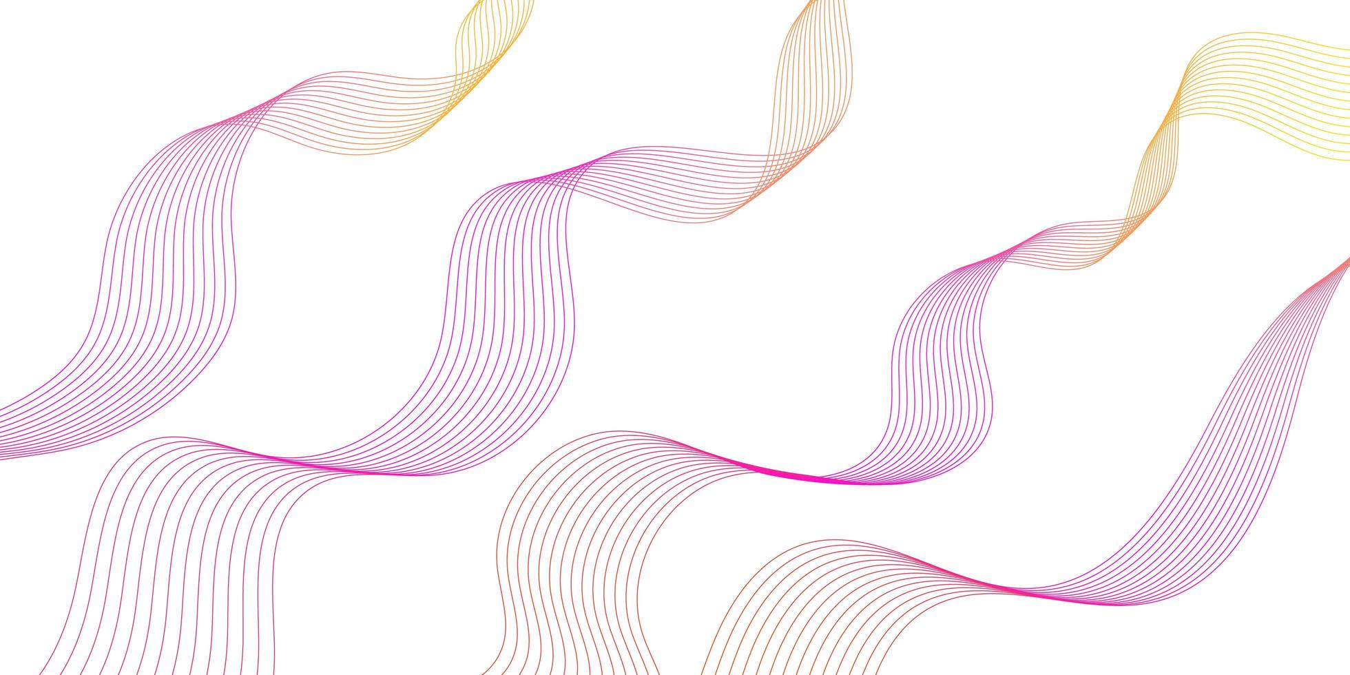 Colorful geometric wave curved lines background. Beautiful wireframe mesh element. Flowing lines isolated on gradient background. Abstract glowing line background. photo