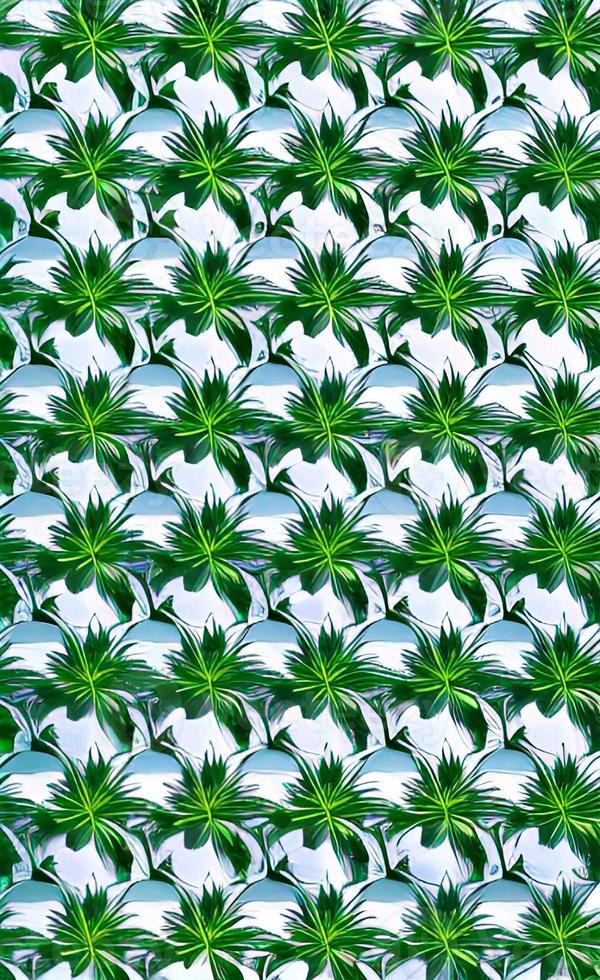 Green marijuana leaf in nature pattern design photo