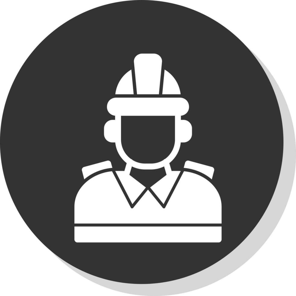 Firefighter Vector Icon Design