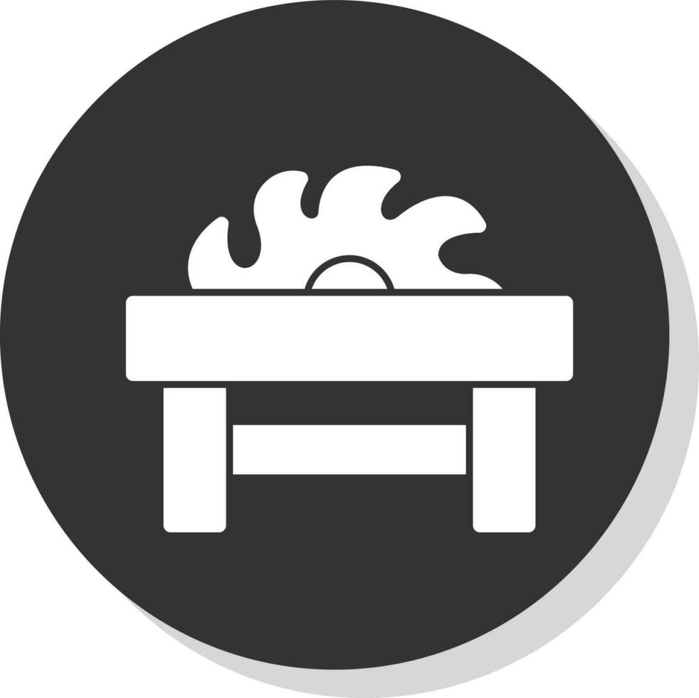 Table Saw Vector Icon Design