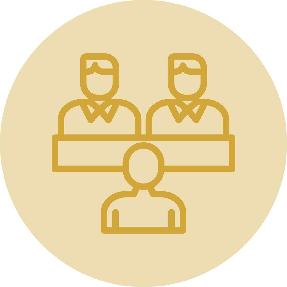 Job Interview Vector Icon Design