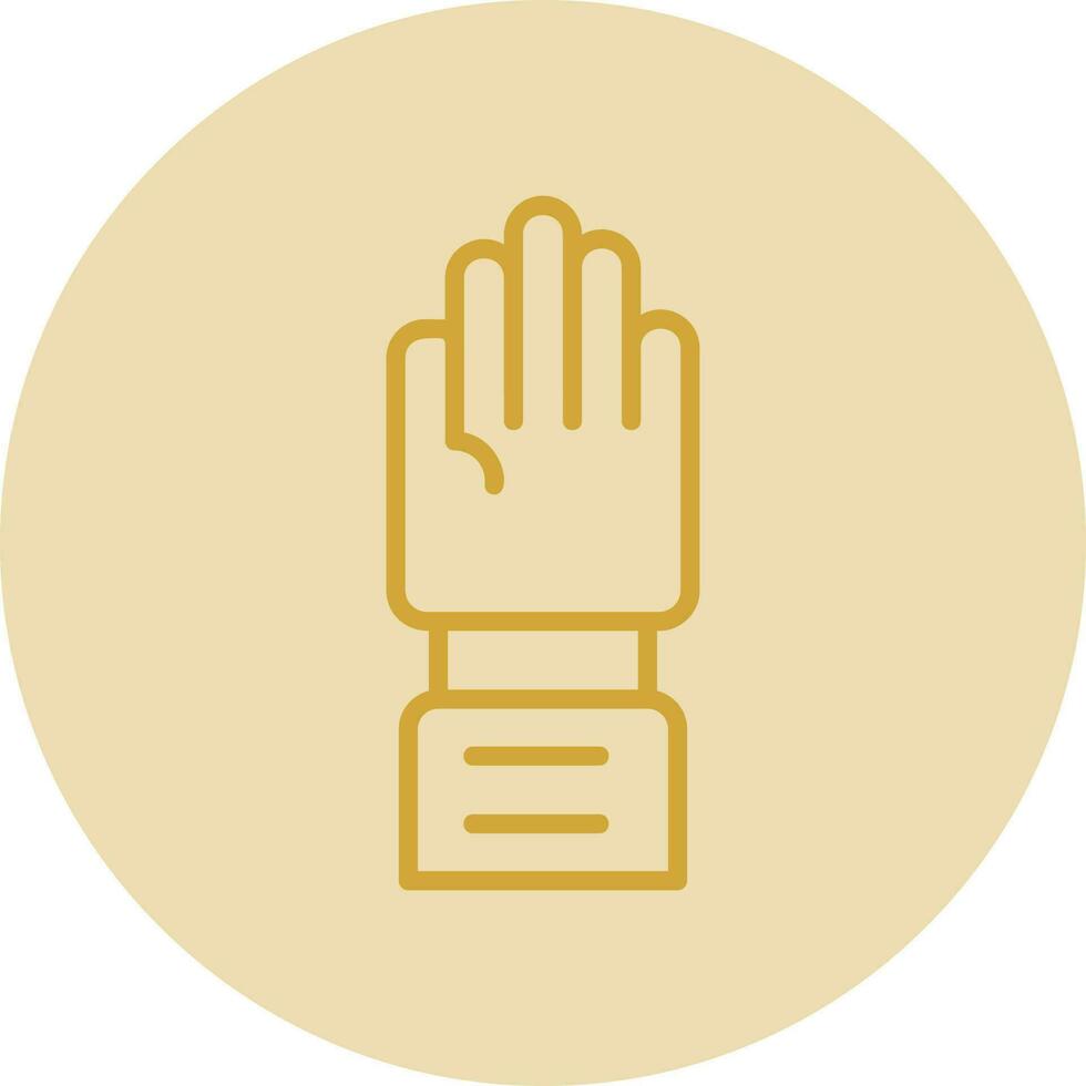 Raise Hand Vector Icon Design