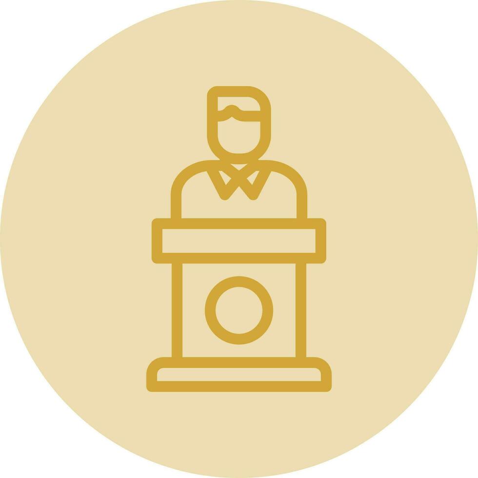 Politician Vector Icon Design
