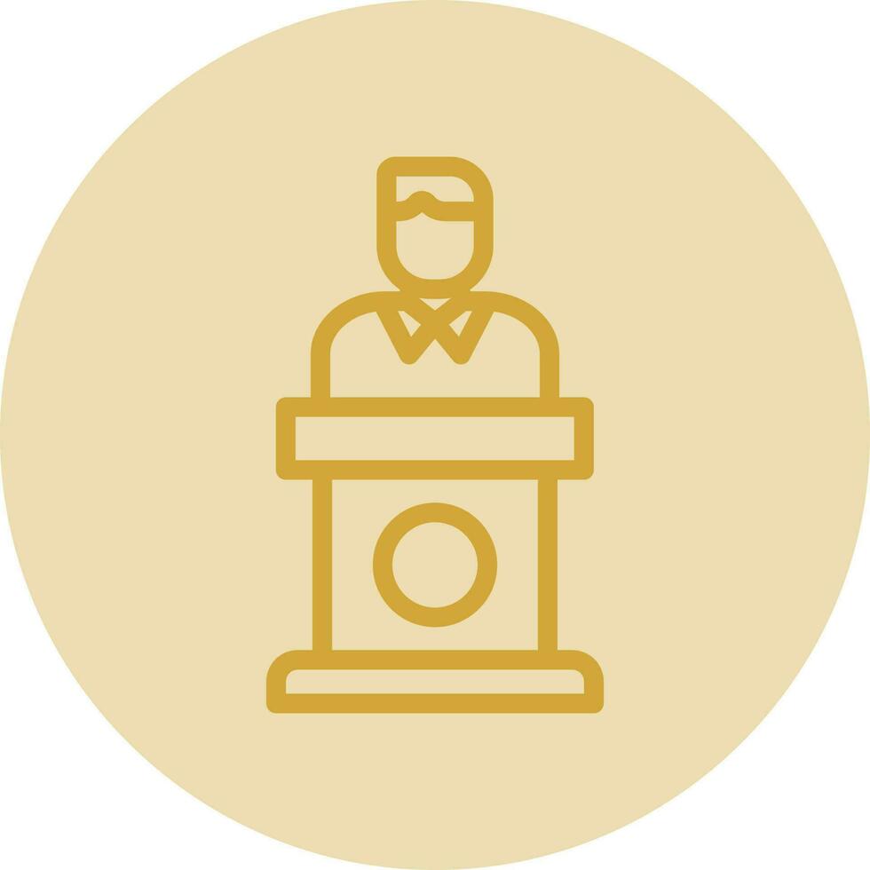 Politician Vector Icon Design