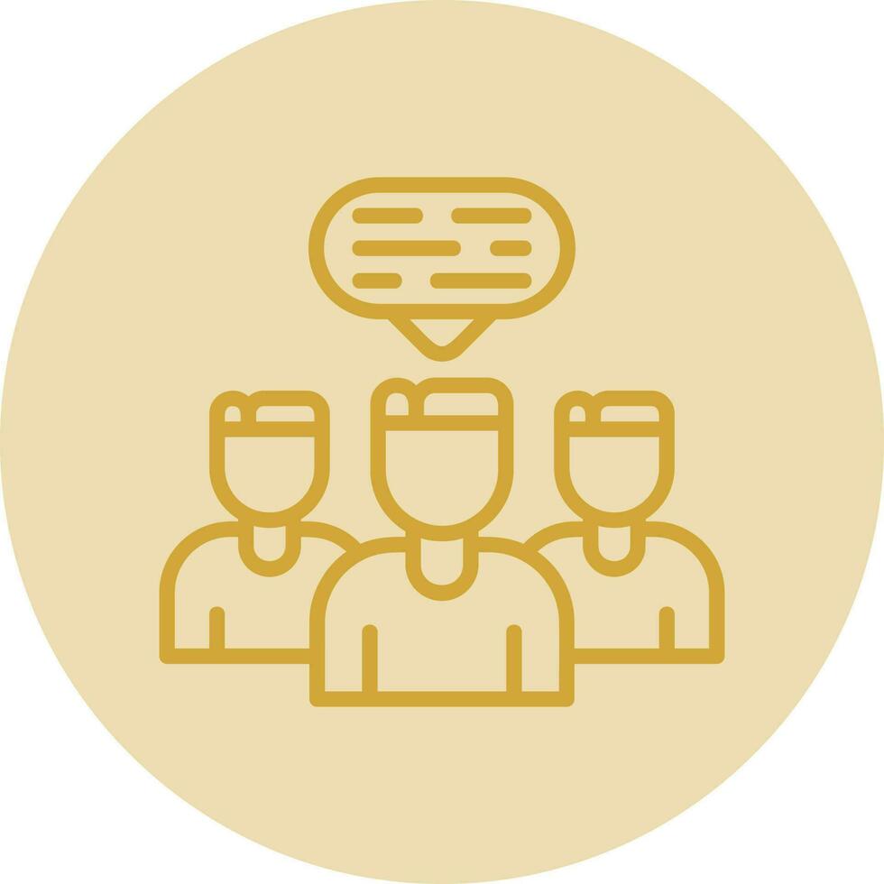 Discussion Vector Icon Design