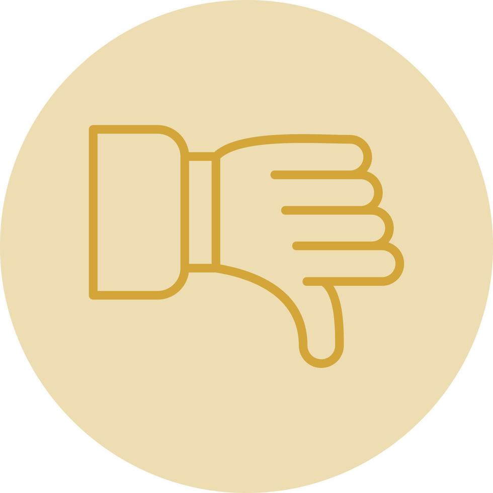 Dislike Vector Icon Design