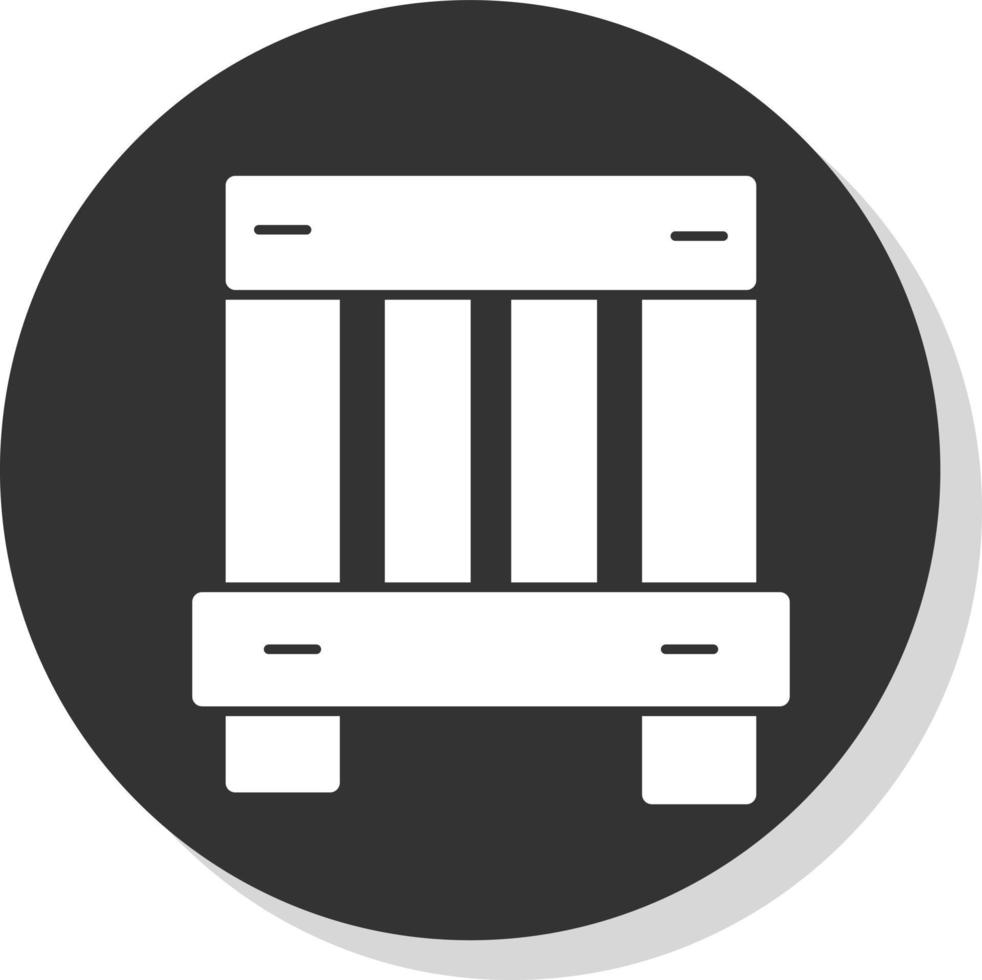 Wooden Box Vector Icon Design