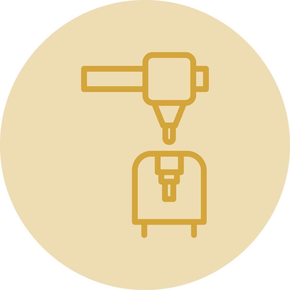 3d Printer Vector Icon Design