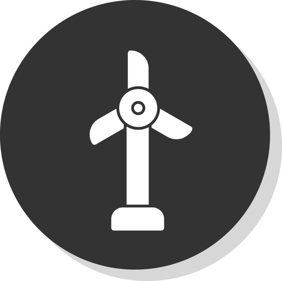 Wind Turbine Vector Icon Design