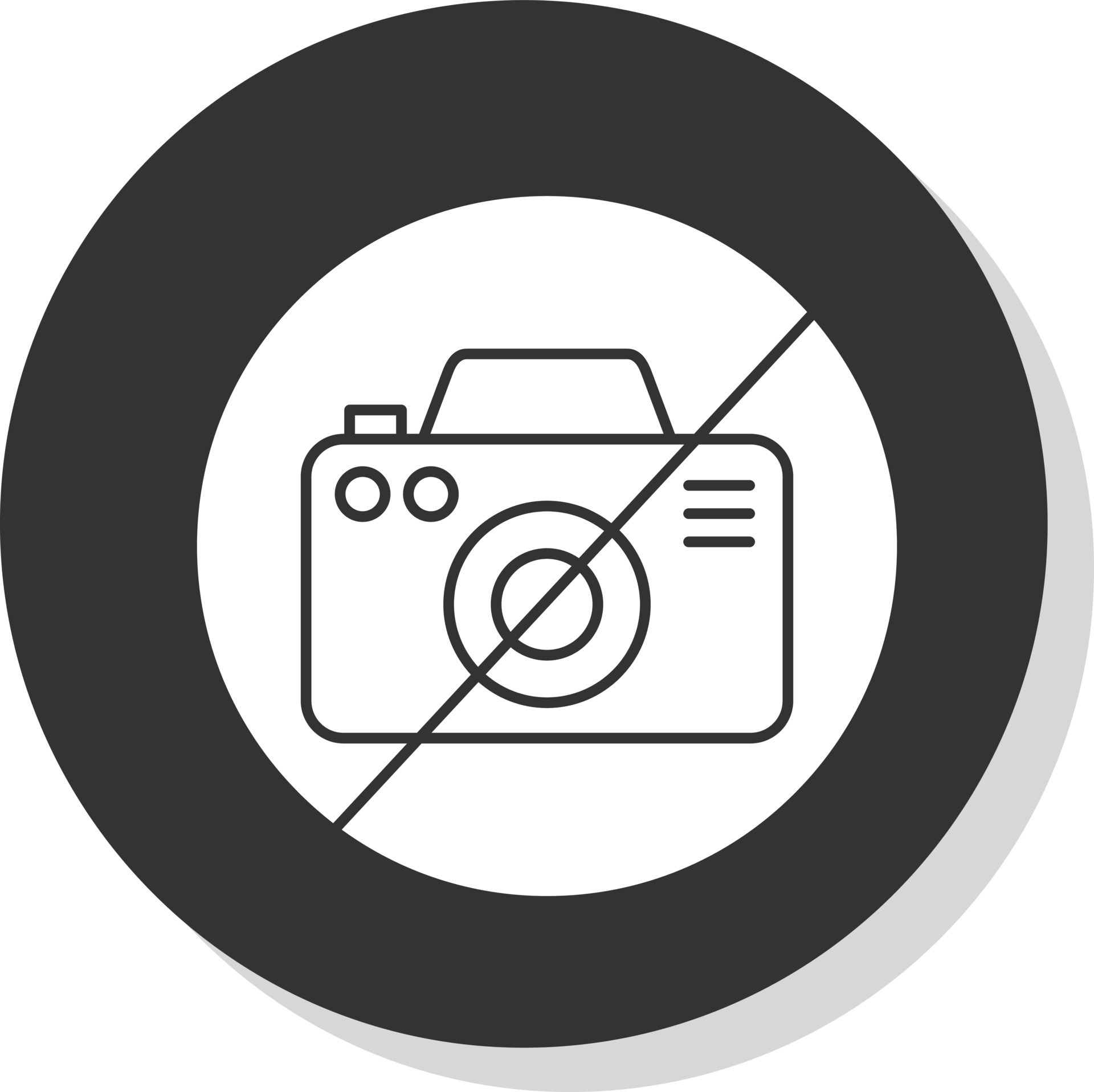 No Camera Vector Icon Design 20058463 Vector Art at Vecteezy