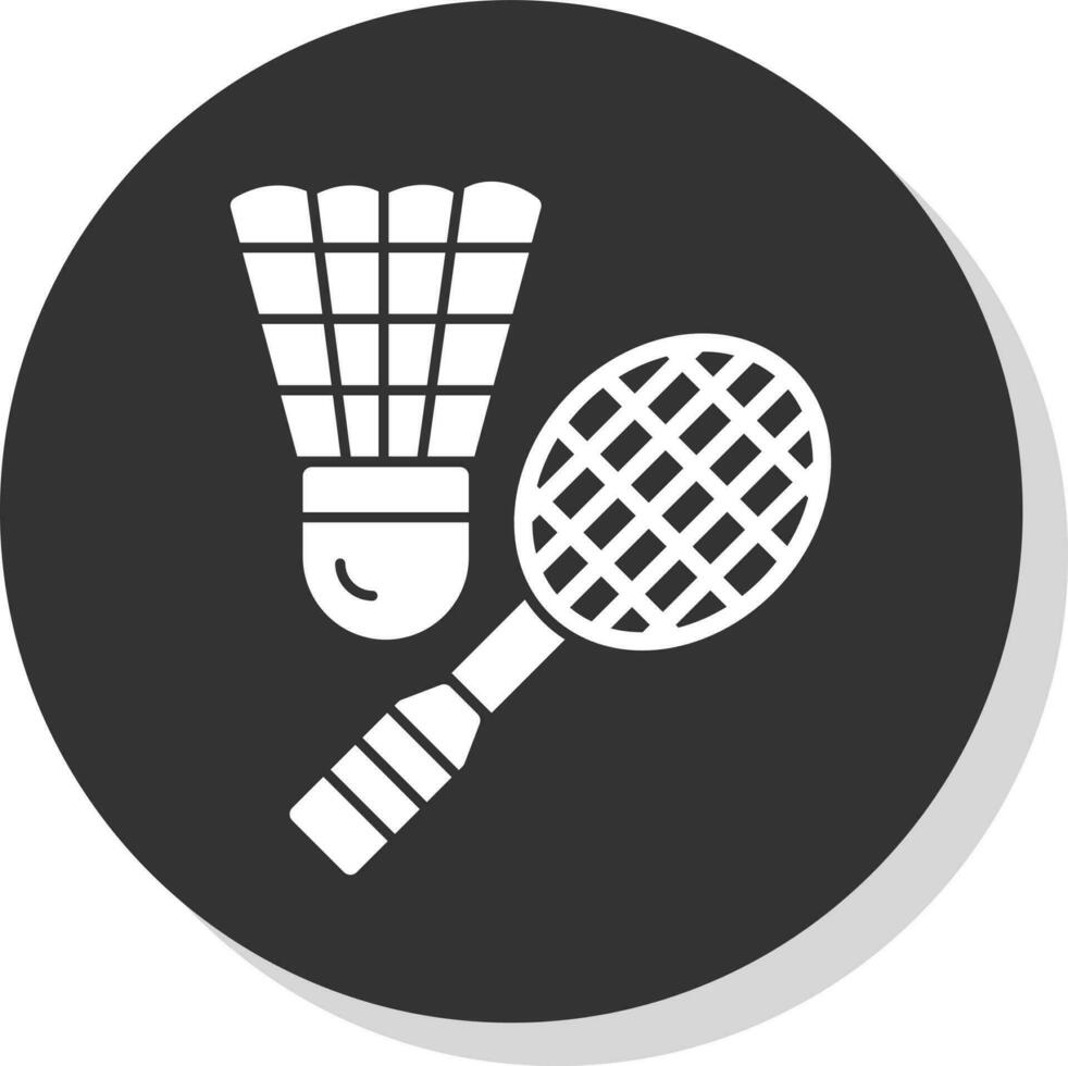 diseño de icono de vector de bádminton