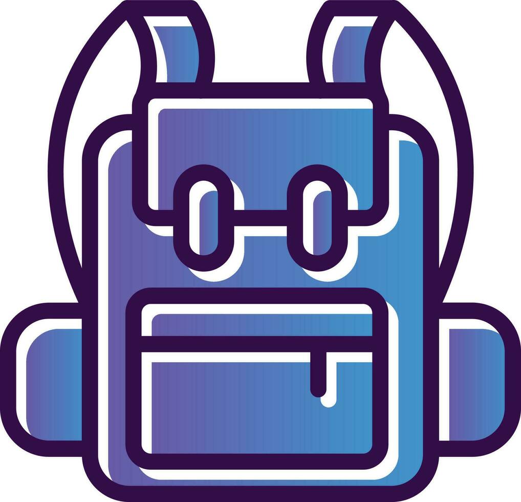 Backpack Vector Icon Design