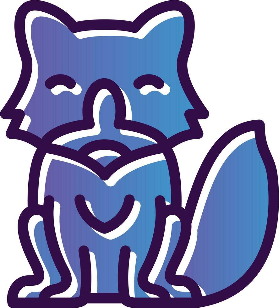 Arctic FOx Vector Icon Design