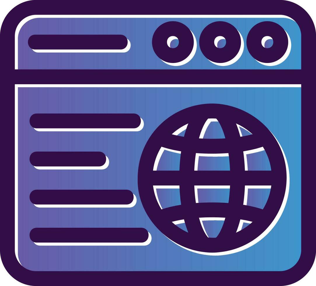 Web Browser Vector Icon Design