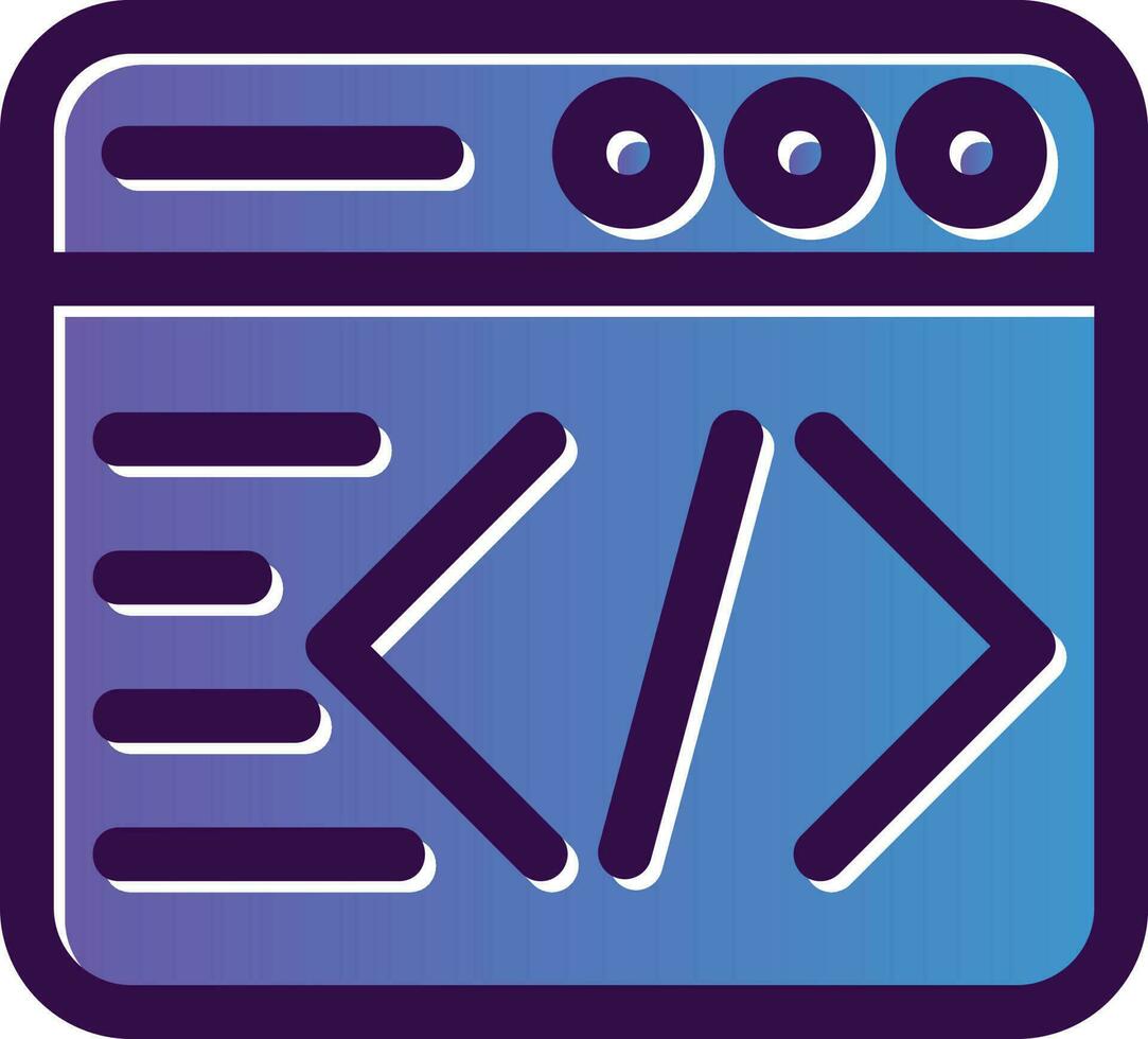 Code Vector Icon Design