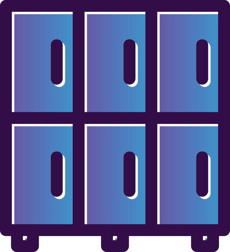 Locker Vector Icon Design