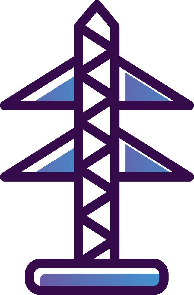 diseño de icono de vector de torre eléctrica