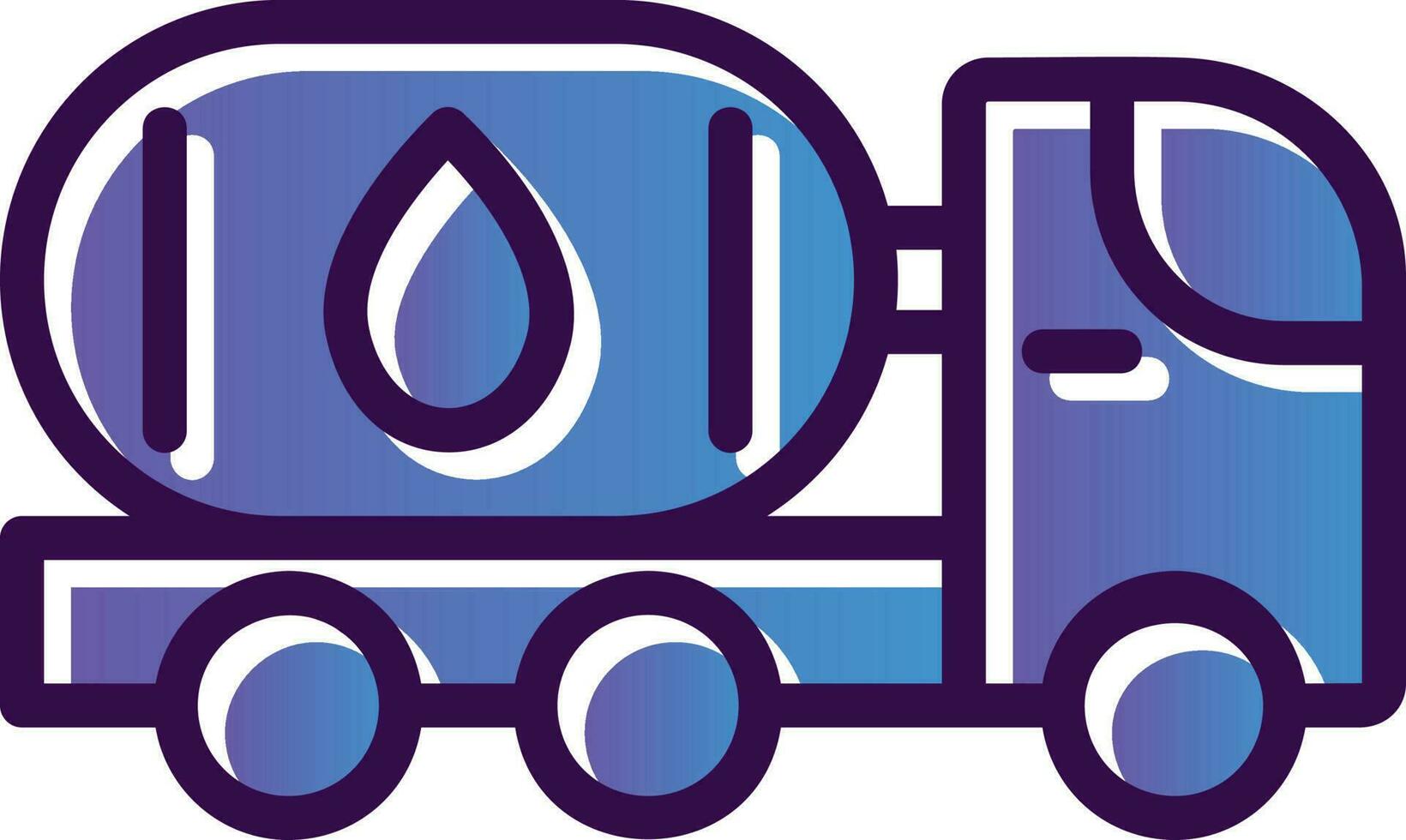 Oil Tanker Vector Icon Design