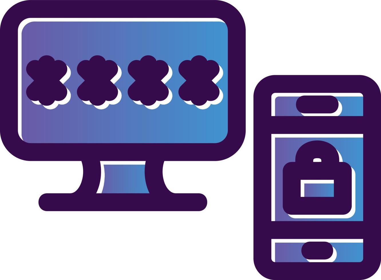 Two Step Verification Vector Icon Design