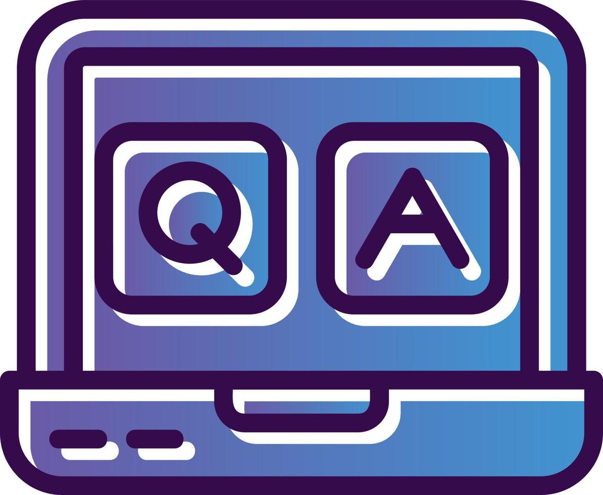 QA Vector Icon Design