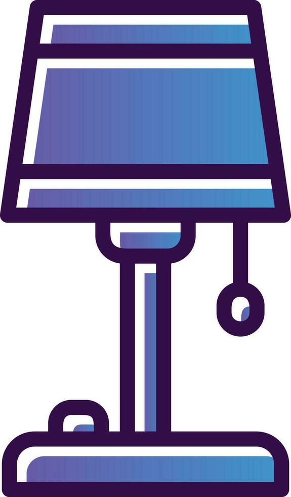 Floor Lamp Vector Icon Design