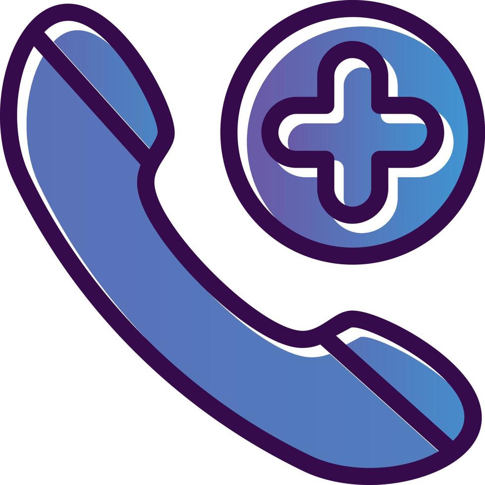 Emergency Cal Vector Icon Design