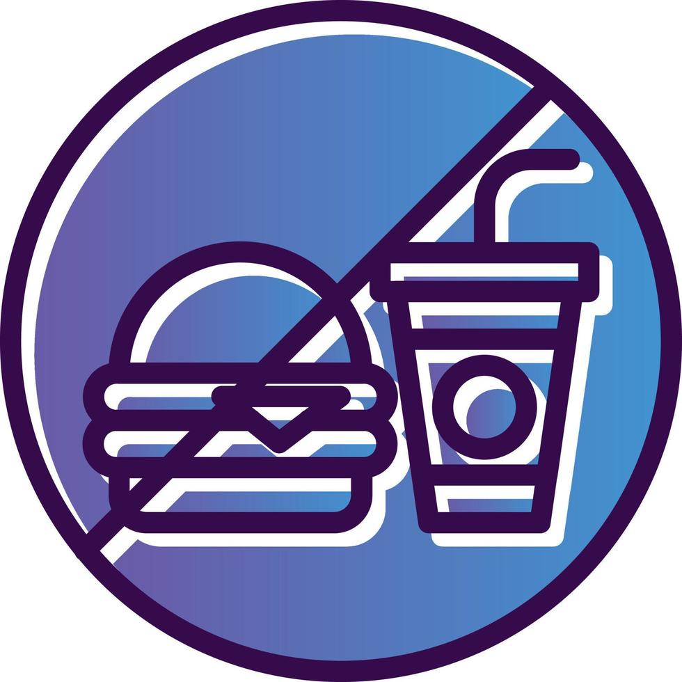 No Food Vector Icon Design